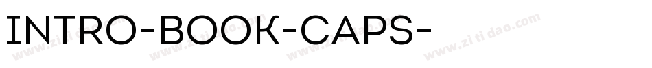 Intro-Book-Caps字体转换