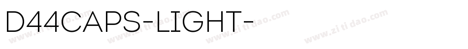 D44Caps-Light字体转换