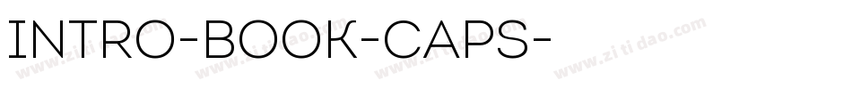 Intro-Book-Caps字体转换
