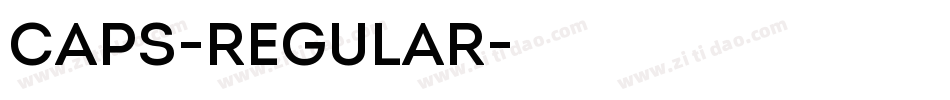 CAPS-Regular字体转换