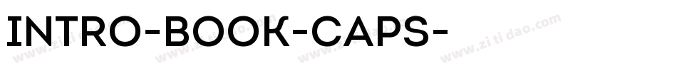 Intro-Book-Caps字体转换