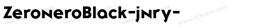 ZeroneroBlack-jnry字体转换