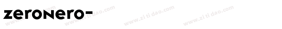 zeronero字体转换