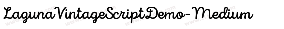 LagunaVintageScriptDemo-Medium字体转换