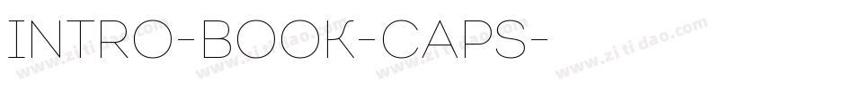Intro-Book-Caps字体转换