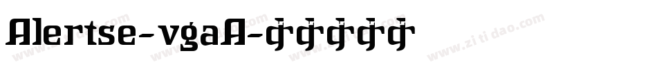 Alertse-vgaA字体转换