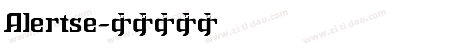 Alertse字体转换