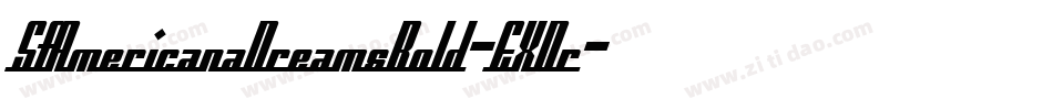 SfAmericanaDreamsBold-EXDr字体转换