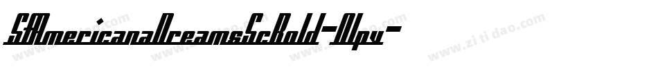 SfAmericanaDreamsScBold-0lpv字体转换