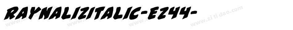 RaynalizItalic-Ez44字体转换