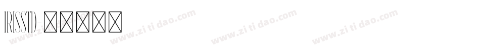 IrisStd字体转换