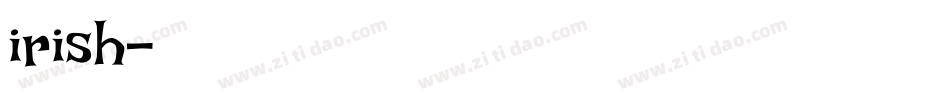 irish字体转换