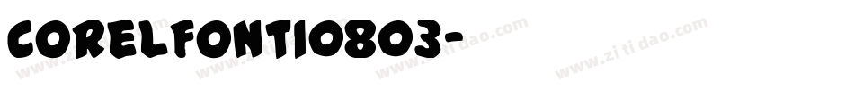 CorelFont10803字体转换
