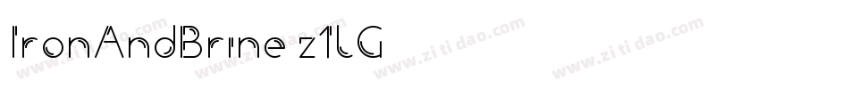 IronAndBrine-z1lG字体转换