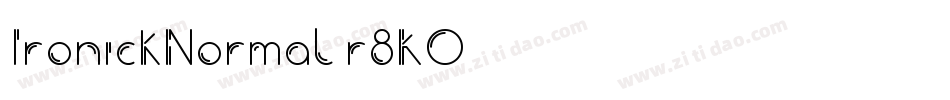 IronickNormal-r8KO字体转换