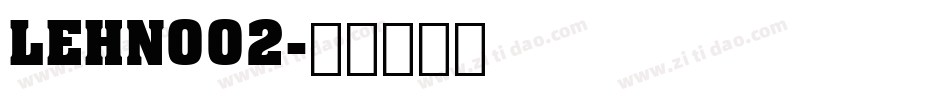 LEHN002字体转换