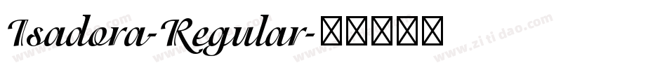 Isadora-Regular字体转换