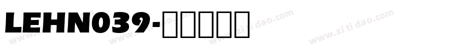 LEHN039字体转换
