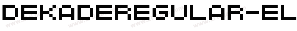 DekadeRegular-eL06字体转换