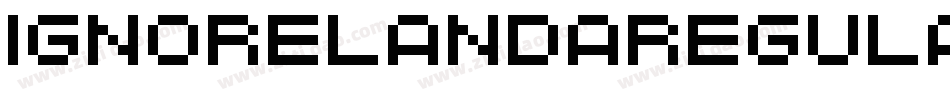 IgnorelandARegular-eG06字体转换