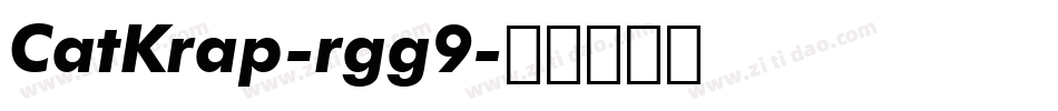 CatKrap-rgg9字体转换