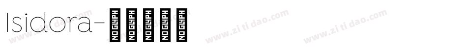 Isidora字体转换