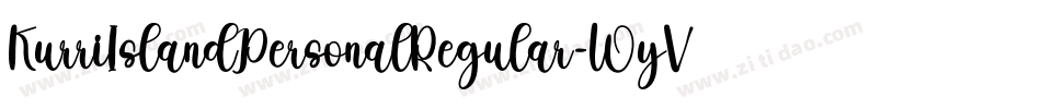 KurriIslandPersonalRegular-WyVaV字体转换