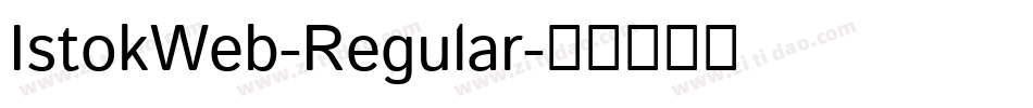 IstokWeb-Regular字体转换