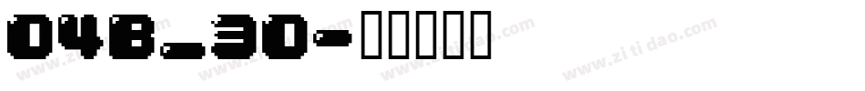04B_30字体转换