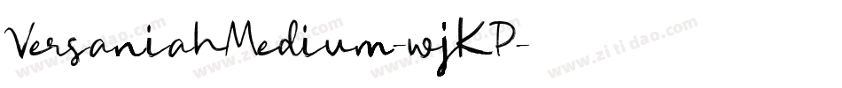 VersaniahMedium-wjKP字体转换