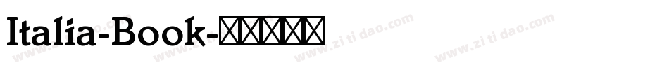 Italia-Book字体转换