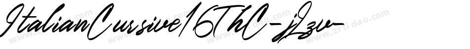 ItalianCursive16ThC-jLzv字体转换