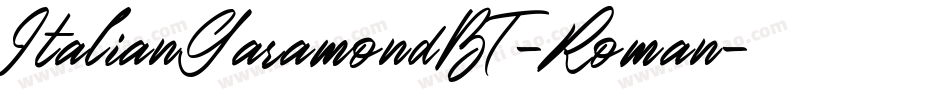 ItalianGaramondBT-Roman字体转换