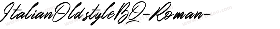 ItalianOldstyleBQ-Roman字体转换