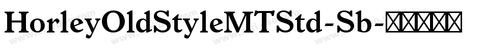 HorleyOldStyleMTStd-Sb字体转换