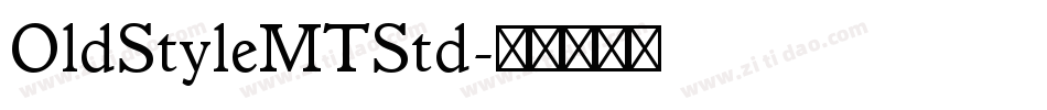 OldStyleMTStd字体转换