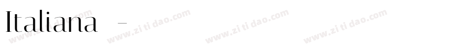 Italiana手机版字体转换