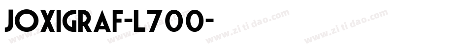 Joxigraf-l700字体转换