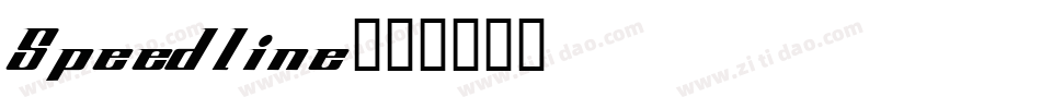 Speedline字体转换