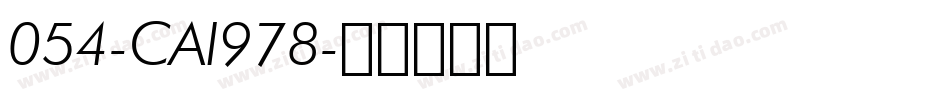 054-CAI978字体转换