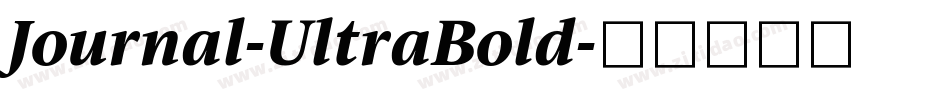 Journal-UltraBold字体转换
