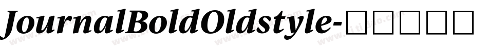 JournalBoldOldstyle字体转换