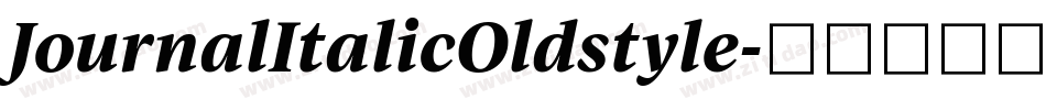 JournalItalicOldstyle字体转换