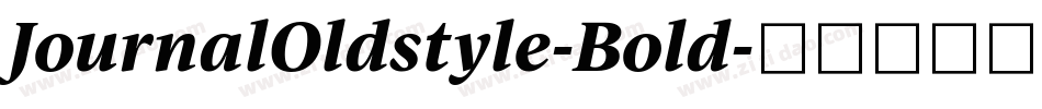 JournalOldstyle-Bold字体转换