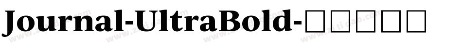 Journal-UltraBold字体转换