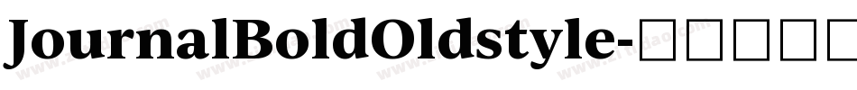 JournalBoldOldstyle字体转换