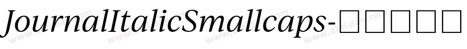 JournalItalicSmallcaps字体转换