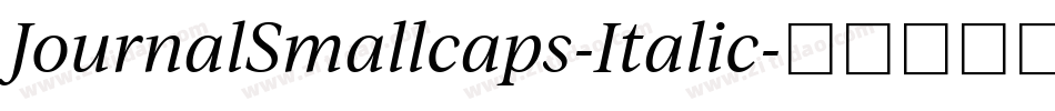 JournalSmallcaps-Italic字体转换