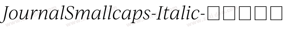 JournalSmallcaps-Italic字体转换
