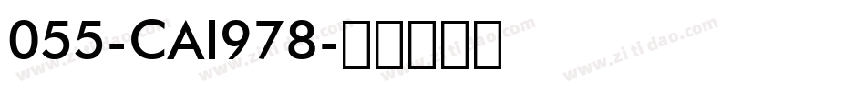 055-CAI978字体转换